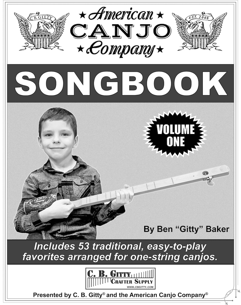 American Canjo Songbook Volume 1 Easy-to-play Tablature for 53 Well-Known Songs Printed Version image 1