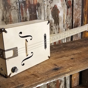 The &quot;Tupelo Tenor&quot; 3-string Acoustic-Electric DIY Box Guitar Kit
