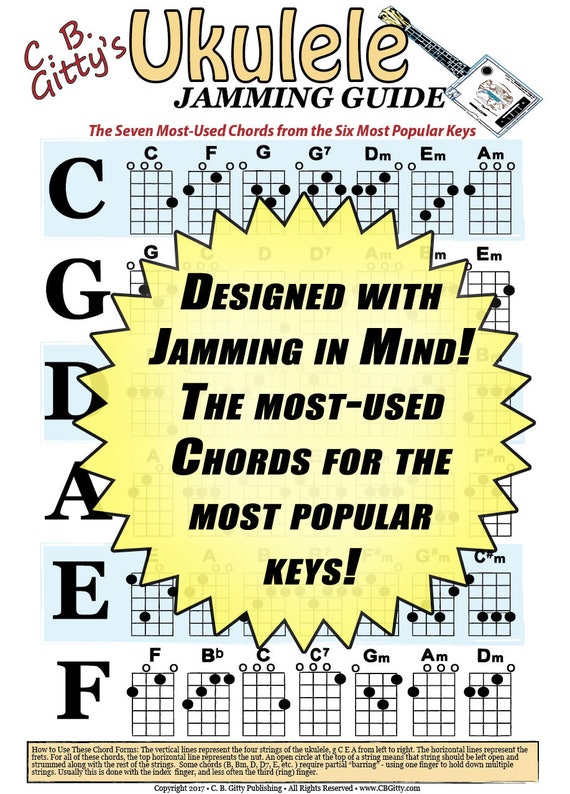 Ukulele Jamming Guide Poster Glossy Color 12x18 Poster Etsy