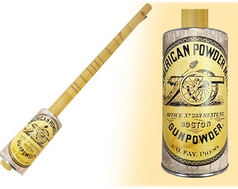 The "American Powder Mill" One-String Acoustic Canjo by The American Canjo Company - Featuring Civil War Era Artwork