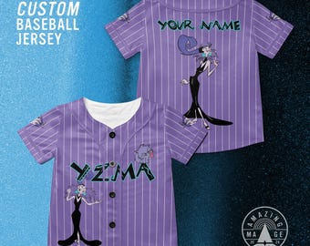Maglia da baseball personalizzata di Yzma, la cattiva Disney, Disney Le follie dell'imperatore, Yzma Llama Poison, maglietta Disney Family Trip