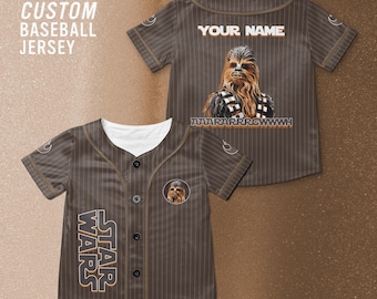 Star Wars Chewbacca Individuelles Baseball-Trikot, Disney Star Wars-Shirt, Chewbacca-Jersey, AARARRRGWWW Star Wars Disney Trip-Shirt