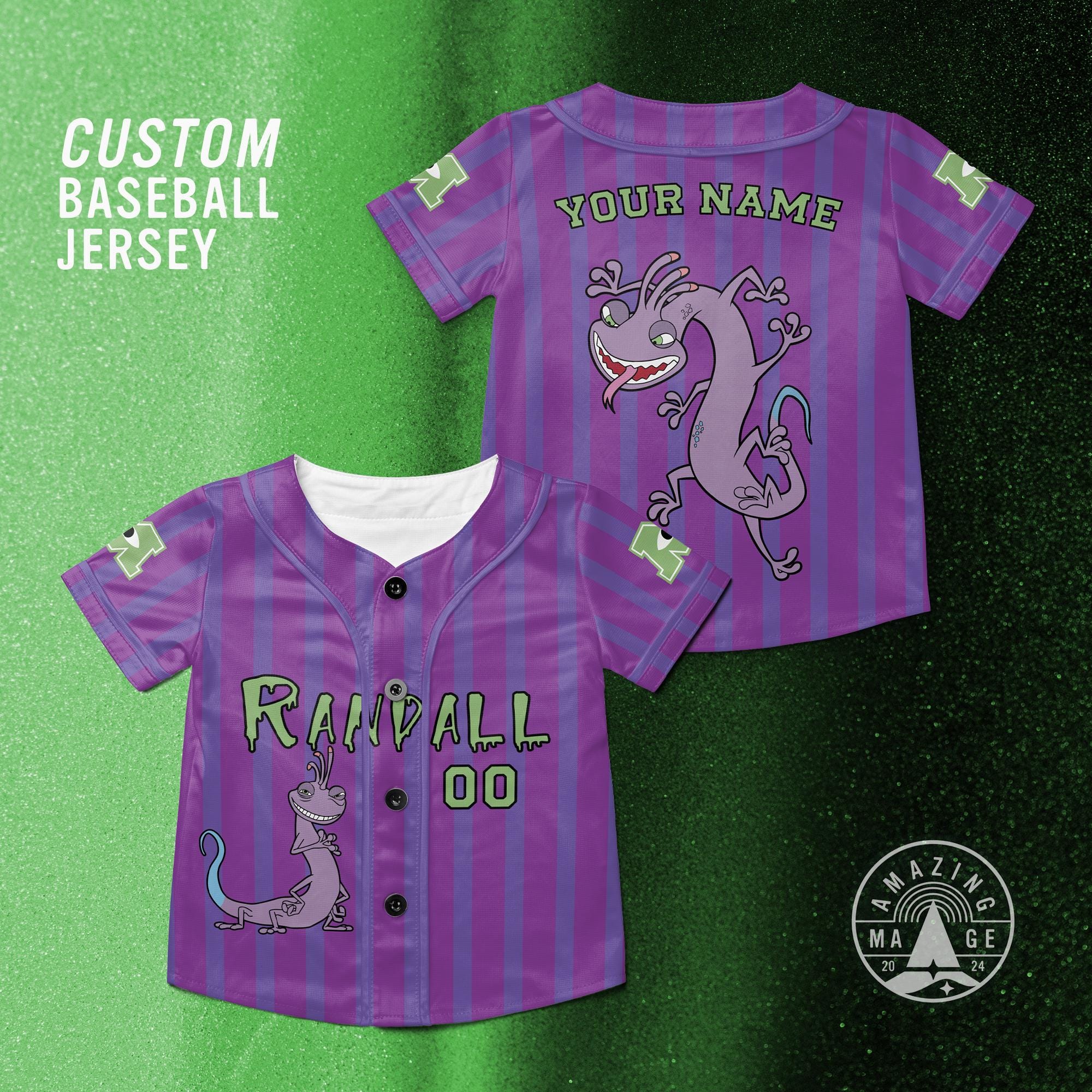 Discover Disney Monsters, Inc Randall Customized Baseball Jersey, Disney Pixar Monsters Inc Shirt, Randall Monsters University, Disney Trip Shirt