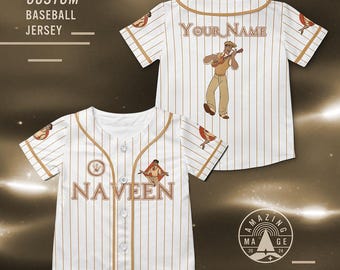 Maillot de baseball personnalisé Prince Naveen princesse et grenouille, chemise la princesse et la grenouille, chemise en jersey de personnages Disney, chemise de voyage Disney