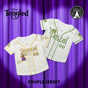 Tangled Pascal Baseball Jersey, Disney Pascal Jersey, Disney