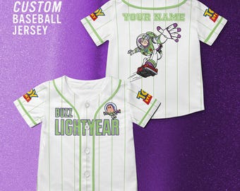 Toy Story Buzz Lightyear Customized Baseball Jersey, Disney Toy Story Movie Shirt, Buzz Lightyear Toy Story Disney Trip Shirt.