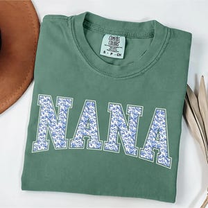 Comfort Colors® Nana Shirt, Toile Floral Nana Tee Shirt, Cute Nana Shirt, Gift for Nana, Grandmother Shirt, Mimi Shirt, Grandma Gift Idea