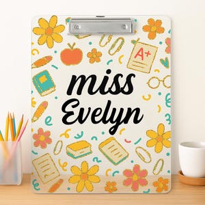 Personalized Teacher Clipboard, Custom Teacher Clipboard, Back to School, Teacher Clipboards, Teacher Appreciation Gifts, Teacher Desk Decor