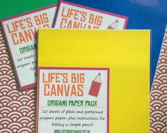 Origami Pencil Box Etsy