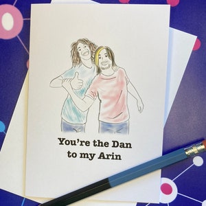 Carte de voeux Bromance sur le thème des grincheux - You're the Dan to my Arin… or Arin to my Dan