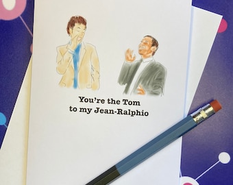 Parks and Rec Bromance Card: Tom and Jean-Ralphio