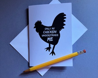 Only my chicken understands me - Like a Dragon (Yakuza) themed greeting card