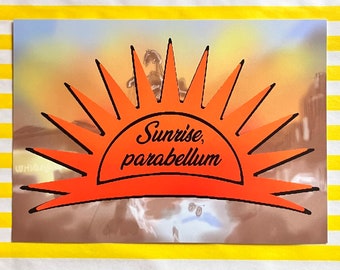 Sunrise Parabellum (Disco Elysium) illustrated postcard (mini print)