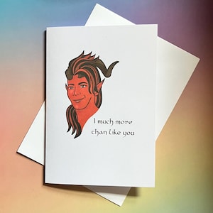 Je suis bien plus que vous - Carte de voeux illustrée Baldur's Gate 3 Karlach