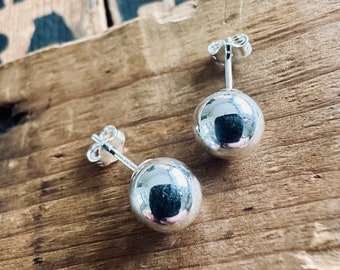 Sterling Silver Ball Studs  . Brag About It Jewlery