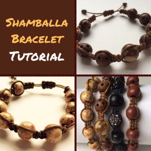 Shamballa Bracelet PDF Tutorial Shambala Style Knotting Technique PDF Tutorial Jewelry Making Tutorial Macrame Bracelet Tutorial