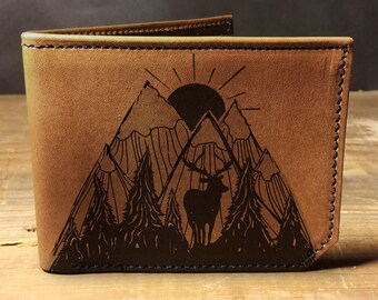 Mountain Wallet Etsy - 