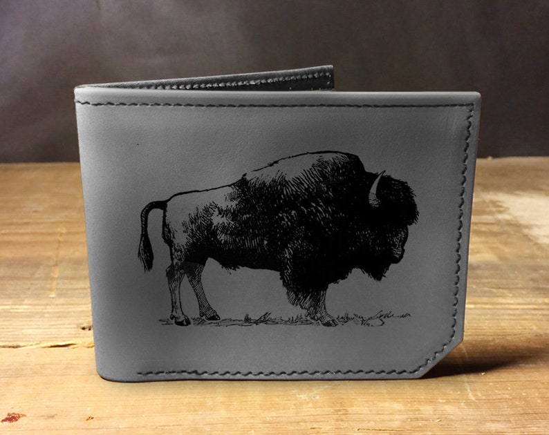 Buffalo - Handmade Leather Bifold Wallet image 2