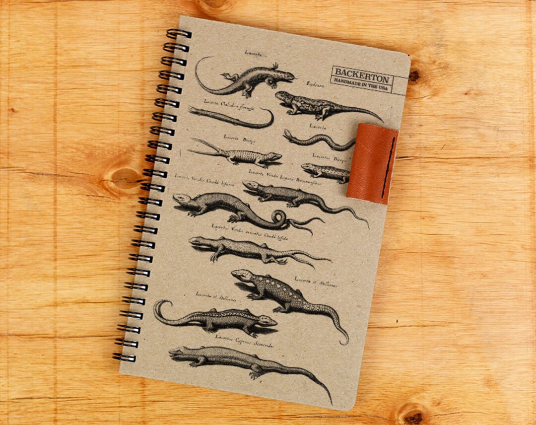 Lizards Notebook, Notebook, Lizard, Spiral Notebook, Notepad, 5.5 X 8.5 ...
