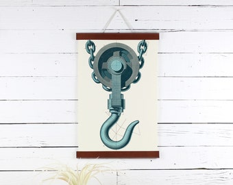 Leather Poster Hanger: Modern Print Frame (12 X 18)