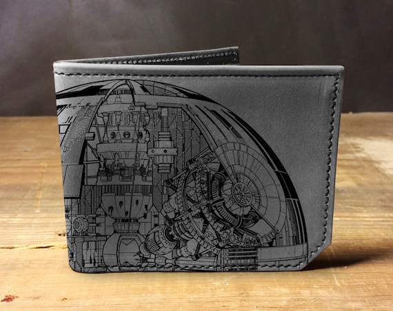 Death Star - Handmade Leather Bifold Wallet