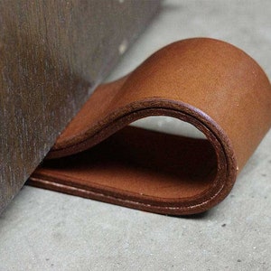 Leather doorstop - Simple leather doorstop