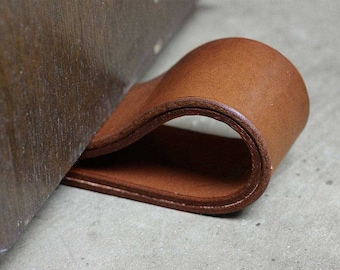 Leather doorstop - Simple leather doorstop