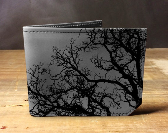 Barren Tree - Handmade Leather Bifold Wallet