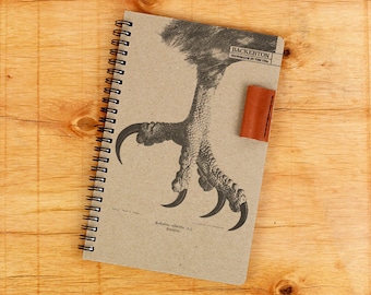 Talon - Handmade Notebook with Leather Pen Holder