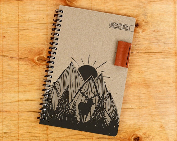 Nature Notebook Notebook Nature Spiral Notebook Notepad | Etsy