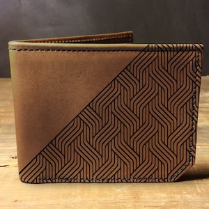 Cartera de cuero para hombre, billetera para hombre, billetera de diseño, billetera de cuero, billetera delgada, regreso a la escuela, billetera de cuero para hombre, billetera plegable