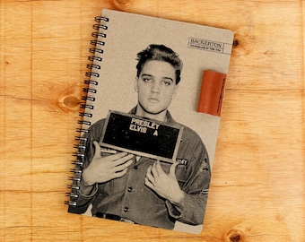 Elvis Notebook, Notebook, The King, Elvis, Journal, Writing Journal, Spiral Notebook, Notepad, 5.5 X 8.5 Notebook, Music Journal