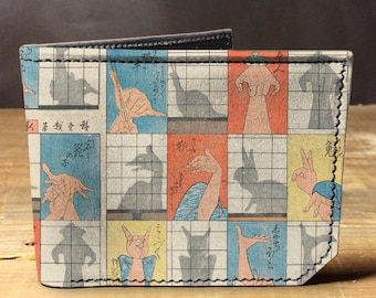 Shadow Animals - Handmade Leather Bifold Wallet