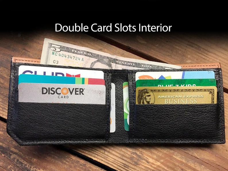Tattoo Flash - Handmade Leather Bifold Wallet image 5