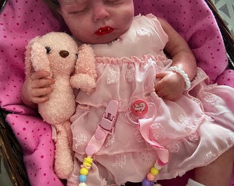 OOAK One-of-a-kind Hand Painted Reborn Baby “Druella, the Little Devil” Creepy Haunted Horror Demon Bloodsucker Vamp Vampire Art Doll