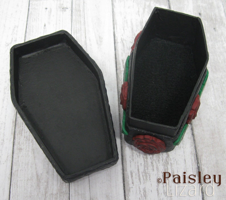 Fallen Angel coffin stash box gothic keepsake box