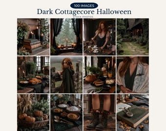 Foto stock di Halloween in stile cottagecore scuro Immagini editoriali autunnali da strega per Instagram Foto estetiche di Halloween malinconiche Foto da strega