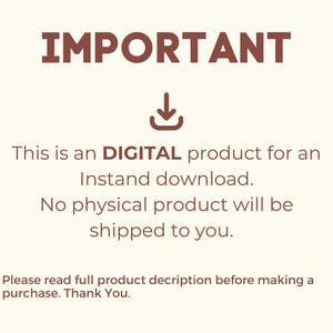 May include: IMPORTANT: This is a DIGITAL product for an instant download. No physical product will be shipped to you. Please read full product description before making a purchase. Thank You.