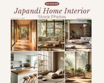 Japandi Interiors Stock Photos Japandi Interior Design Minimalist Home Aesthetic Stock Photos Instagram Reel Cover  PLR MRR