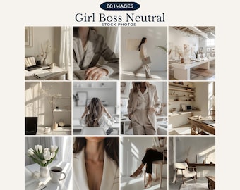 Girl Boss Neutral Aesthetic Stock Photos Aesthetic Girl Boss Luxury Woman Instagram Photos Neutral Aesthetic Stock Photos PLR MRR Rights