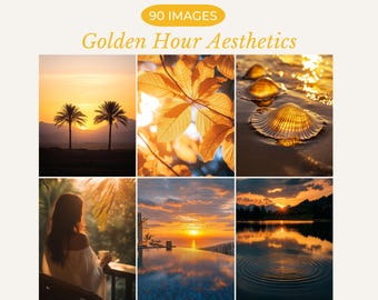 Golden Hour Stock Photos Summer Aesthetic Instagram Reel Cover Faceless Marketing Cozy Golden Sunset Photos Golden Hour Nature Photos