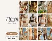 Fitness Aesthetic Stock Photos Fitness Coach Wellness Stock Photos Girl Running Neutral Workout Photos Fitness and Wellness Stock Photos