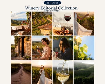 Winery Editorial Stock Photos Vineyard Lifestyle Photography Wine Tasting Branding Bundle Rustic Winery Branding Instagram Reel Cover Photos