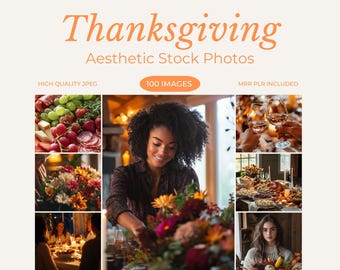 Paquete de fotos de stock de estética de Acción de Gracias, otoño acogedor, estética neutra, temporada de otoño, Acción de Gracias, vacaciones, otoño, estética de otoño, PLR, MRR