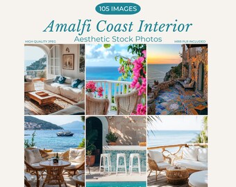 Amalfi Coast Interior Aesthetic Stock Photos Mediterranean Coastal Home Decor Images Interior Design Stock Photos Luxury Coastal Photos