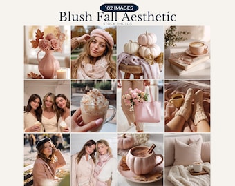 Blush Fall ästhetik Stock Fotos gemütlich Herbst Lebensstil Bild Soft Herbst Ästhetik errötende Herbst gesichtslos Fotos Instagram Reel Cover