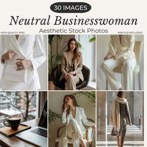 Neutral Businesswoman Aesthetic Stock Photos Girl Boss Neutral Aesthetic Stock Photos Business Woman Aesthetic Photos Modern Girl Boss