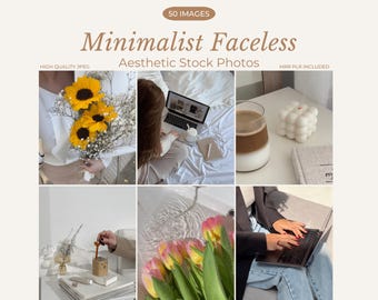 Minimalist Faceless Aesthetic Stock Photos Neutral Lifestyle Stock Image Iphone Shot Stock Photos Instagram Reel Cover MRR PLR Photo Bundle