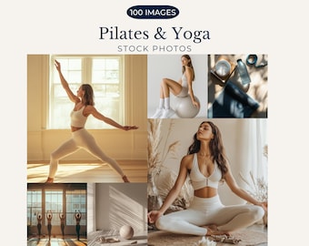 Pilates Aesthetic Stock Fotos Yoga Stock Fotos Fitness Stock Fotos Minimalistische Fitness Fotos für Wellness Fitness und Mindfulness PLR MRR