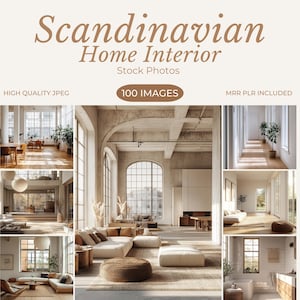 Scandinavian Home Interiors Stock Photos Scandinavian Interior Design Minimalist Home Aesthetic Stock Photos Instagram Reel Cover PLR MRR